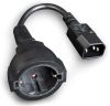 Cablu adaptor C14 tata - Schuko mama pentru UPS