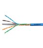 Cablu U/UTP Cat.6, 4x2xAWG23/1, 300MHz, PVC, Eca, albastru, lungime 305m SCHRACK