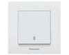 Intrerupator alb cap scara, cu montaj incastrat, IP 20, Karre Plus Panasonic