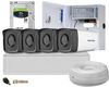 Kit complet 4 camere de exterior, FullHD, 80m IR, Hikvision