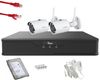 Kit complet supraveghere 2 camere exterior wireless, 2 MP Full HD, IR 30M, accesorii incluse