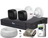 Kit supraveghere video 2 camere, complet, inregistrare sunet, FULL HD, IR 30m, 3.6mm, 1 x HDD SAF-2XEXTFHDIR30