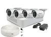 Kit supraveghere video, 4 camere de exterior, lentila 2.8mm, IR 20 Metri, Hikvision, KIT4FHDEXT-HIKP-1