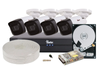 Kit supraveghere exterior, 4 camere 5MP IR 80m, Audio + DVR 4 canale AI Safer, HDD 1TB, KIT4DHFHD80-TW-1