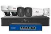 Kit pentru supraveghere video IP, 2K 4MP, PoE, IR 60 metri, NVR 4 canale, KITPOE2MPMIXT