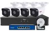 Sistem de supraveghere IP pentru exterior, 4 camere de 2MP, IR 30m, PoE, Safer KITSAF4FHDE