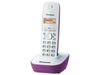 Telefon DECT Panasonic alb/violet, KX-TG1611FXF