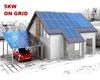 Sistem de alimentare cu energie solara, 5KW, Monofazat, OnGrid, Montaj pe acoperis de tigla, SV5KW-1F-ON-C
