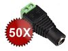 Pachet 50 x Mufa 12V alimentare Mama, conectare cu surub