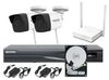 Kit wireless complet cu 2 camere Hikvision 2 Megapixeli