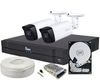 Kit supraveghere video 2 camere, complet, FULL HD, IR 80m, 3.6 mm, 1 x HDD SAF-2XEXTFHDIR30