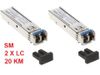Set SFP Single Mode 2 Fibre conectori LC max 20KM