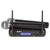 Set 2 microfoane wireless + receptor VHF Rebel, MIK0141