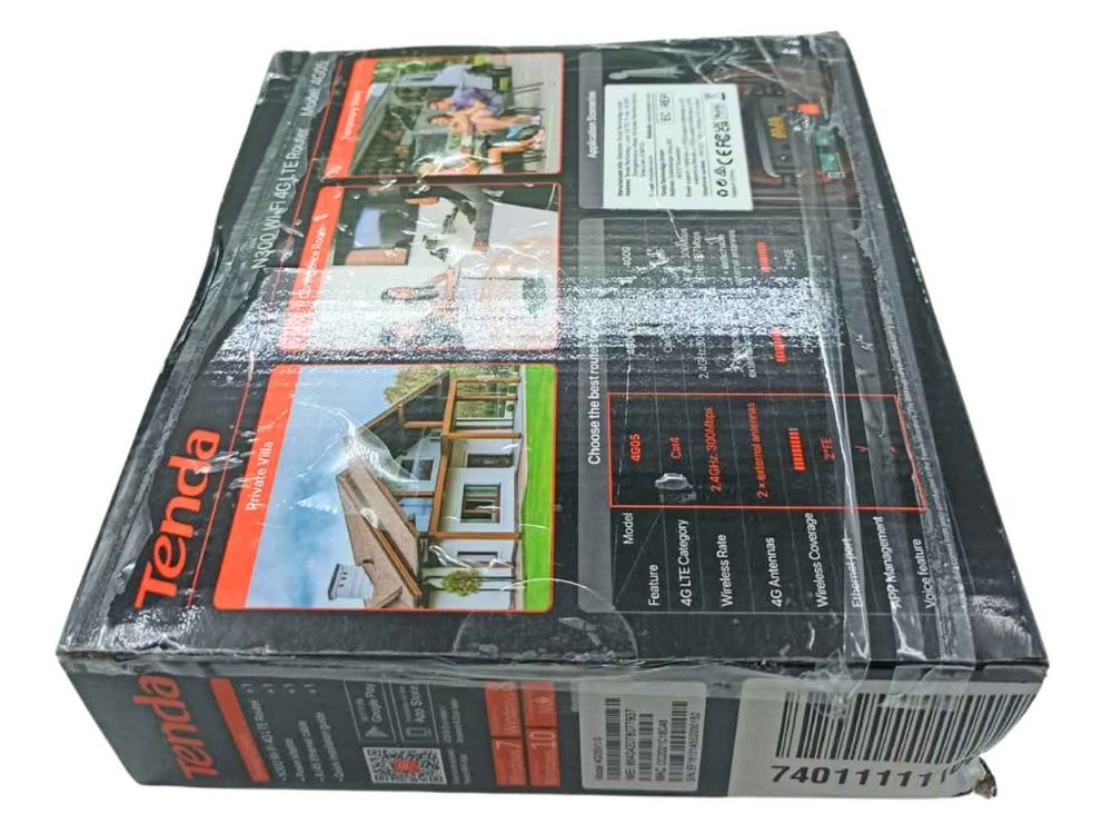 [RESIGILAT] Router 4G LTE Tenda TND-4G05-R1, Wi-Fi 4 300Mbps, LTE Cat.4, Slot SIM, 2 antene externe 4G, 1 LAN/WAN, IPv6