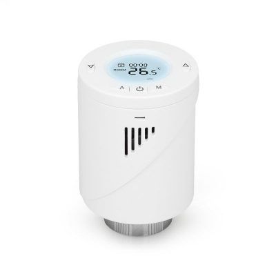 Cap termostatic inteligent pentru calorifer, compatibil cu Amazon Alexa, Google Assistant si IFTTT, MTS100 Meross 