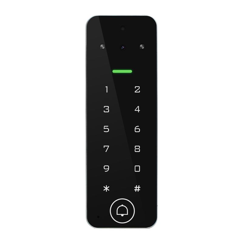 [RESIGILAT] Videointerfon cu control acces, Card EM 125KHz, PIN, Wi-Fi, Compatibil cu aplicatia Tuya, IP65, SECUKEY Vcontrol 4-K-R