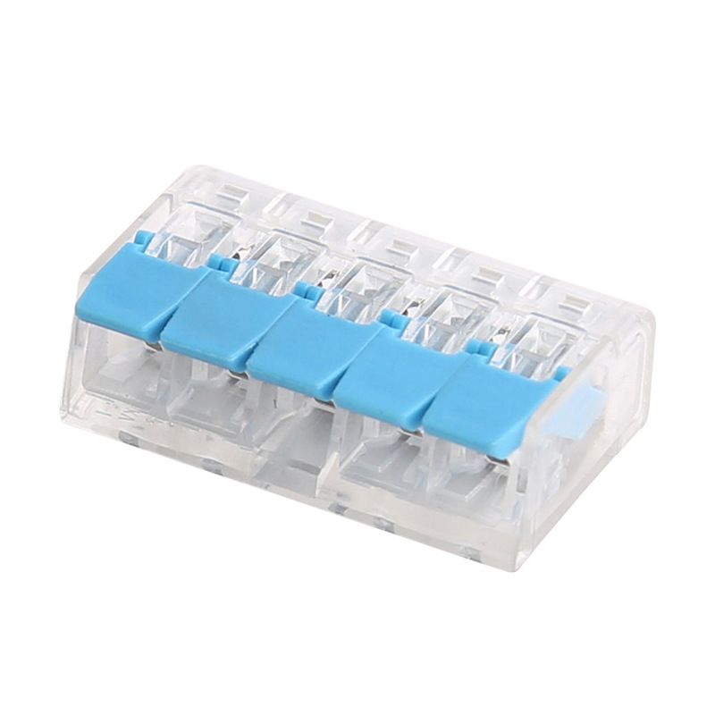 Conector 5 poli pentru doza 0,08 - 2,5mm transparent/albastru, PCT-415