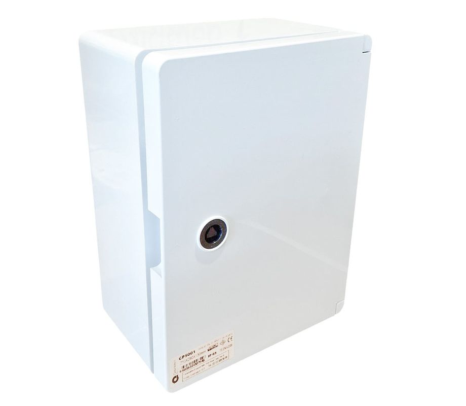 Cutie ABS cu incuietoare si contrapanou metalic, 210x280x130mm, USA GRI, IP65 CP-5001