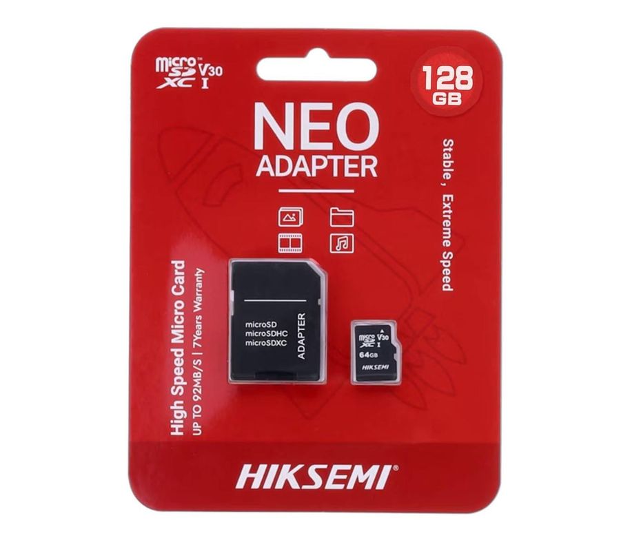 Micro SD XC 128GB clasa de viteza V30, 92Mb/s - HikSemi by Hikvision HS-TF-C1STD-128G