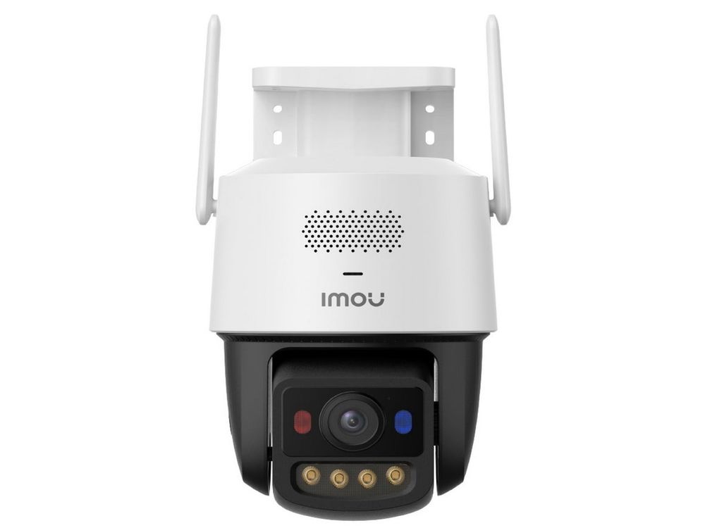 Camera supraveghere Imou Titan Pro, 6 MP, Wi-Fi 6, rotire de pe mobil, alarma cu sirena si LED rosu-albastru, IR+LED 30m, PoE, IP66, detectie AI, IPC-U7LP-6V0NE