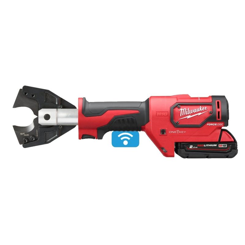Cleste hidraulic taiere cablu electric Milwaukee M18 ONEHCC, cu acumulator si incarcator, 35 mm, 53 kN, ONE-KEY, 4933464301
