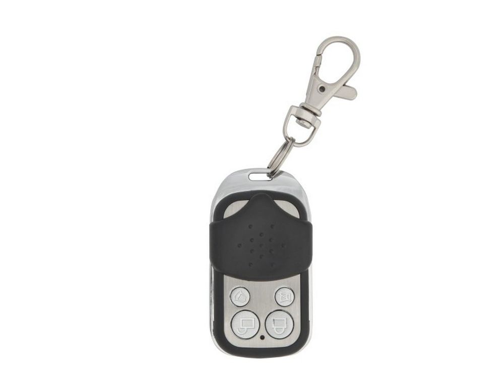 Telecomanda, 4 butoane, 433.92MHz, 12Vcc, raza 60m, metal si ABS, pentru receptoare radio din seria WBK-40x, WBK-400A-4