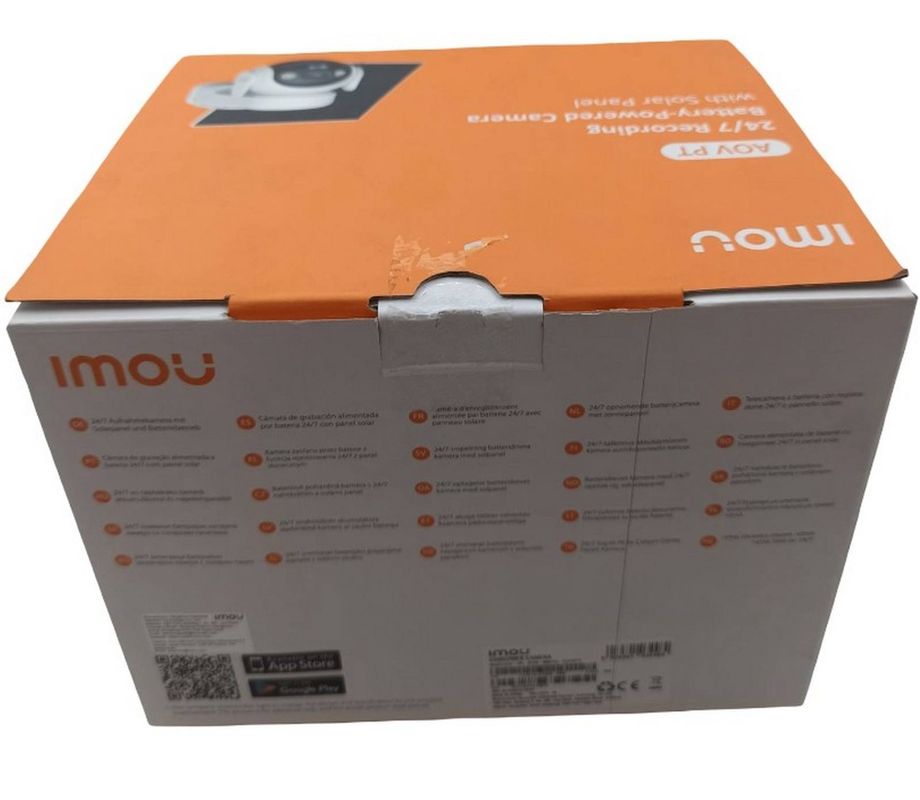 [RESIGILAT] Camera supraveghere cu baterie, panou solar si slot cartela SIM Imou AOV 5MP, 4G+Wi-Fi, alarma cu sirena si LEDa, detectie umana, audio, IPC-B7ED-5M0TEA-EU/FSP14-R1