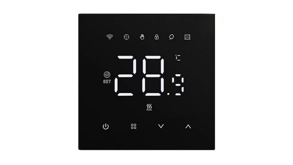 Termostat inteligent pentru centrala pe gaz Avatto WT410-BH-3A-B, WiFi, Tuya Smart Life, compatibil cu Alexa si Google Home, 3A, negru