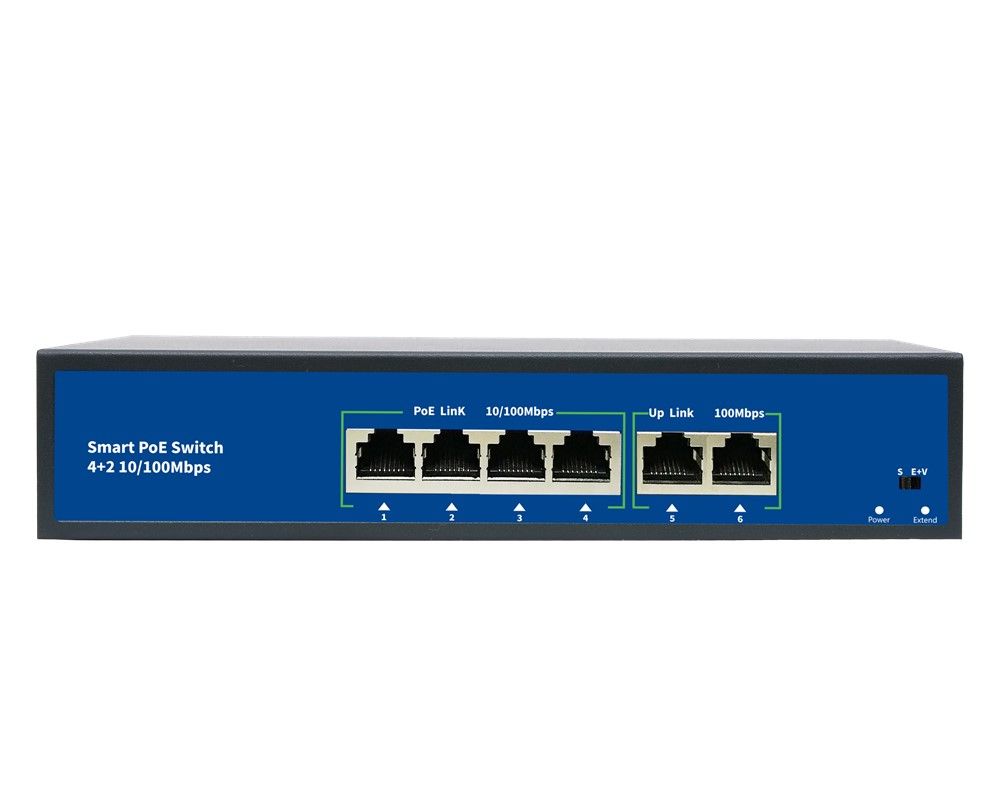 [RESIGILAT] Switch PoE 4 porturi 10/100mbps, SW100-4POE78W-R
