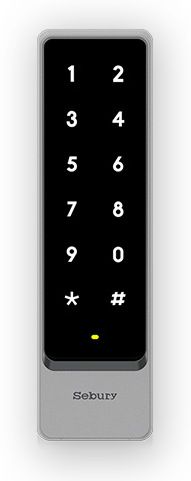 Tastatura control acces slim, Sebury sTouch2s, Rfid, Mifare, Releu, Wiegand, IP65, Taste Touch iluminate