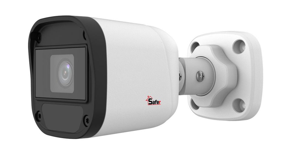 [RESIGILAT] Camera de supraveghere pentru exterior, 2K 5MP, 2.8mm, IR 20 metri, HDCVI, IP67, Safer SAF-BP5MP20F28(U)-R2