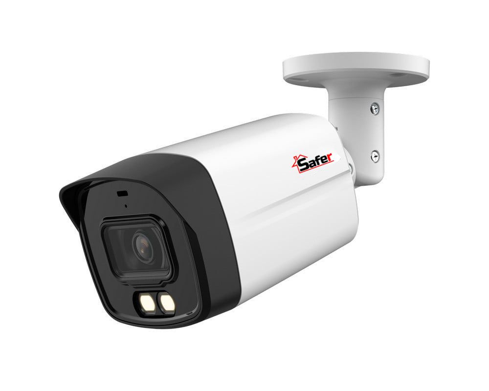 [RESIGILAT] Camera HDCVI Full Color, 5 MP 2K, 2.8 mm, iluminator dual LED si IR 40 m, microfon, IP67, Safer, SAF-BP5MP40F28-IL-A-R3