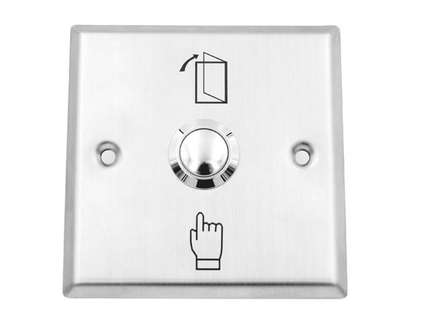 Buton de iesire, montaj ingropat, din otel inoxidabil, NO/COM, SECUKEY Cbutton 2
