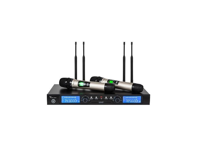 2 microfoane wireless UHF Auto Tunning Azusa