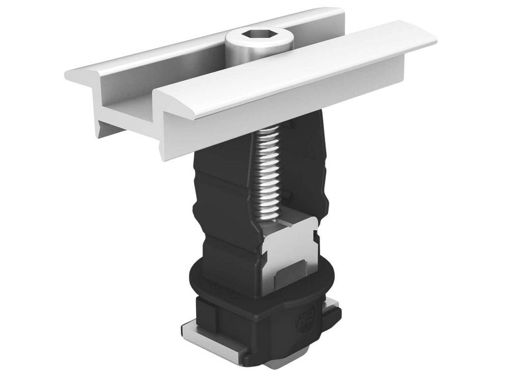 Clema de mijloc, functie clic, pentru cadru de 25-40mm, K2 2004146, aluminiu EN AW 6063 T66, termoplastic si otel inoxidabil A2