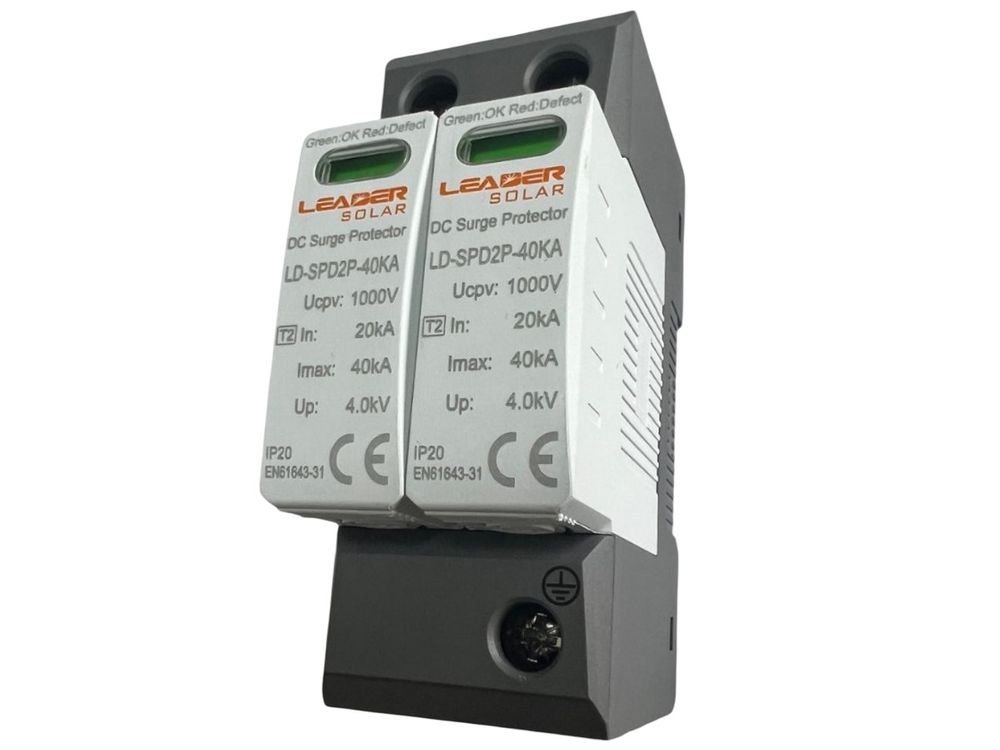 Descarcator curent continuu, 2 poli, 1000VDC Climatherm LD-SPD2P-40kA
