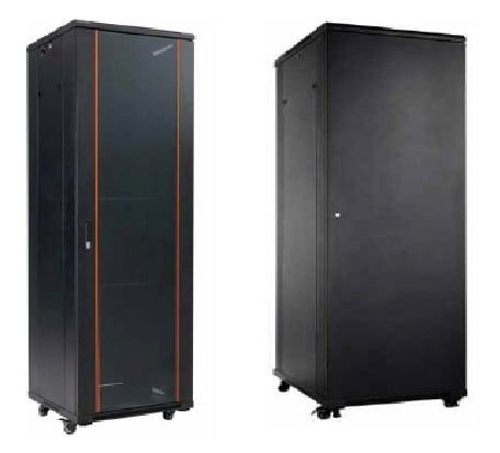 Rack 32U, 19 inch, 600x 800 mm, structura otel, usa fata sticla securizata, incarcare 800 kg, Safer SAF-NC-6832