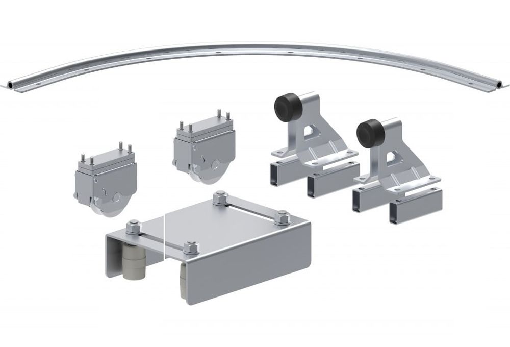Set feronerie culisare 90 de grade curba, 1m, Fac KA8103.100