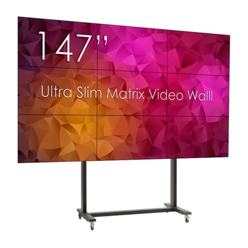 Pachet Videowall Complet 147 inch cu Controller, Display si Stand Mobil SWEDX 3x3_mobil+9xUMX49+MXB29