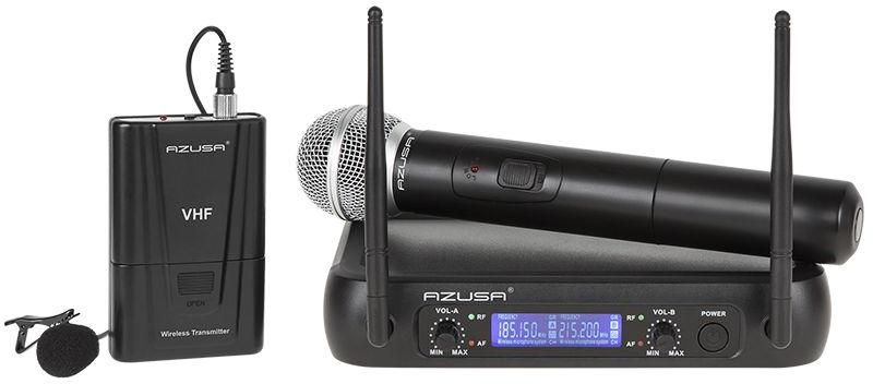 [RESIGILAT] Set Microfon Wireless + Lavariera Azusa, MIK0142-R