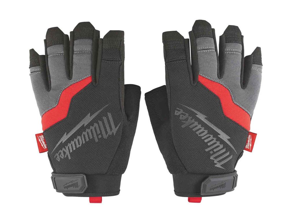 Manusi protectie Milwaukee, marimea 10/ XL, usoare, permeabile, material respirabil, inchidere cu scai, CE 2, EN ISO 21420, EN 388 (2121X), 48229743