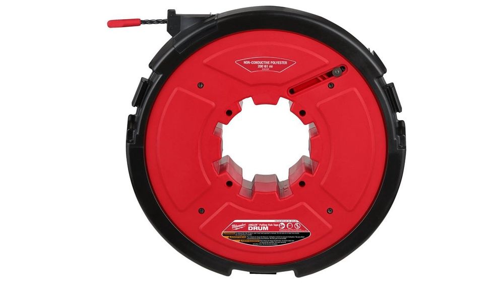 Tambur non-conductor Milwaukee, 60m, grosime fir 6mm, material cablu poliester, 48445197