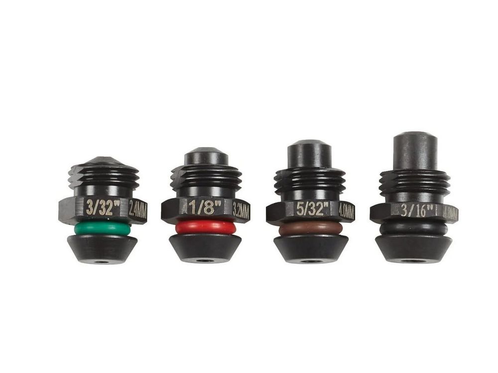 Set 4 capete tragere pentru masina nituit Milwaukee M12, 2.4mm, 3.2mm, 4.0mm, 4.8mm, 48540100