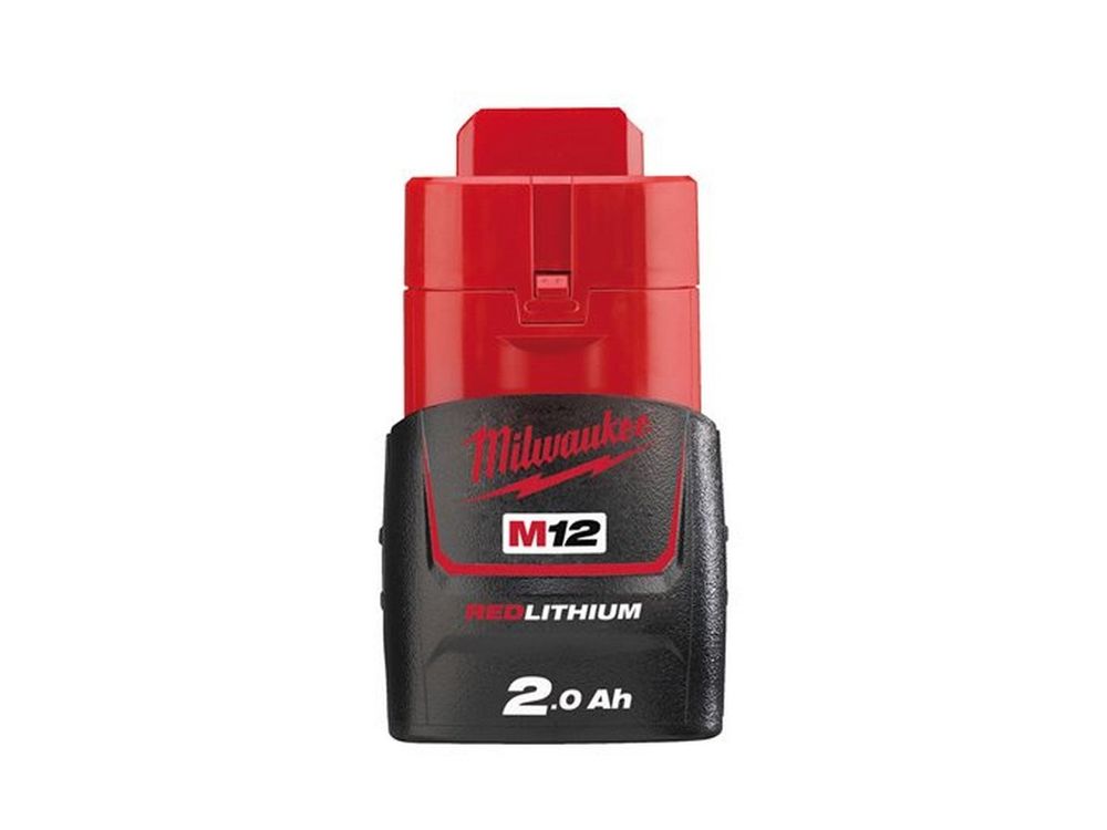 Acumulator Milwaukee M12 B2 Redlink, 2.0Ah, protectie Redlithium, carcasa sudata, 4932430064
