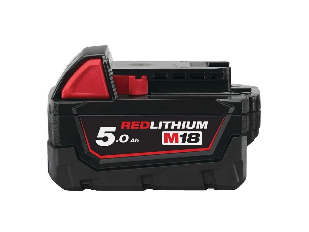 Acumulator M18 B5 Milwaukee 4932430483-P, 5A, 18V, protectie REDLITHIUM, constructie metalica