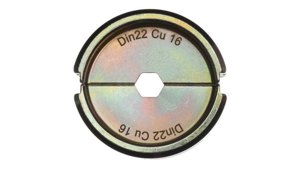 Bac sertizare cabluri cupru Milwaukee DIN22 CU 16 mm2, 1 buc, pentru papuci DIN46235 si conectori DIN46267, 4932451744