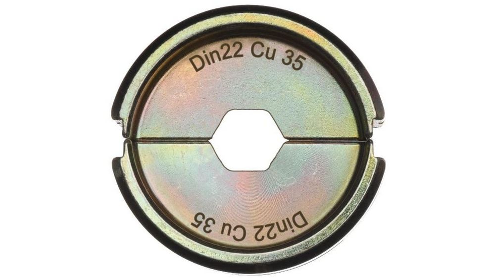 Bac sertizare pentru cablu, Milwaukee DIN22 CU35, Hex, 35mm, DIN 46235/46267, 4932451746