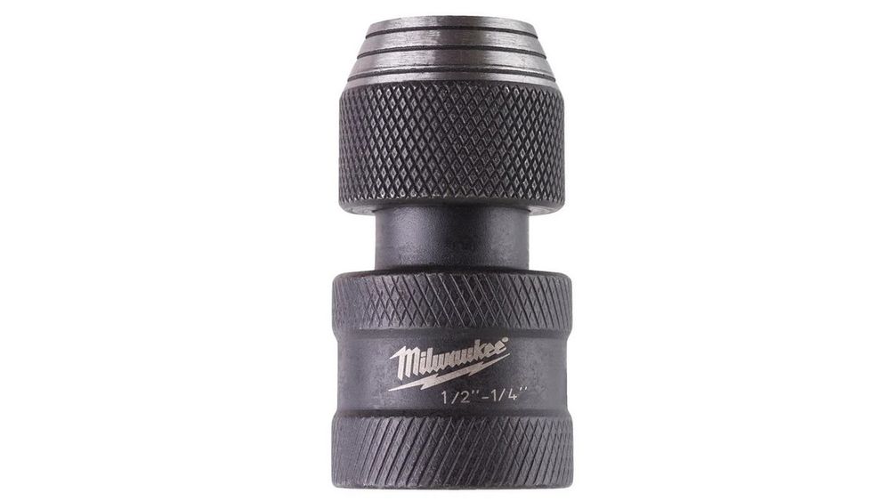 Adaptor pentru cheie tubulara Milwaukee, 1/2 inch, 1/4 inch Hex, DIN 3121/ ISO 1174, otel aliat, 4932471828