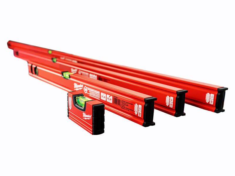 Nivele Slim Milwaukee, rezistente la impact, precizie ridicata, orificiu pentru depozitare, 4 bucati, 4932478898