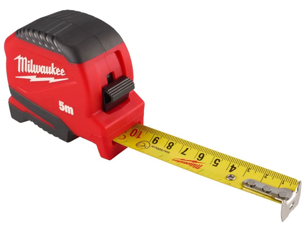 Ruleta Milwaukee GEN II, 5 m, cu magnet, clema pentru curea, 4932498778